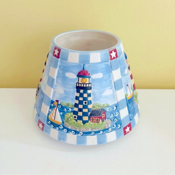 Yankee Candle Lighthouses Candle Jar Shade Topper Candles Light - Picture 1 of 9